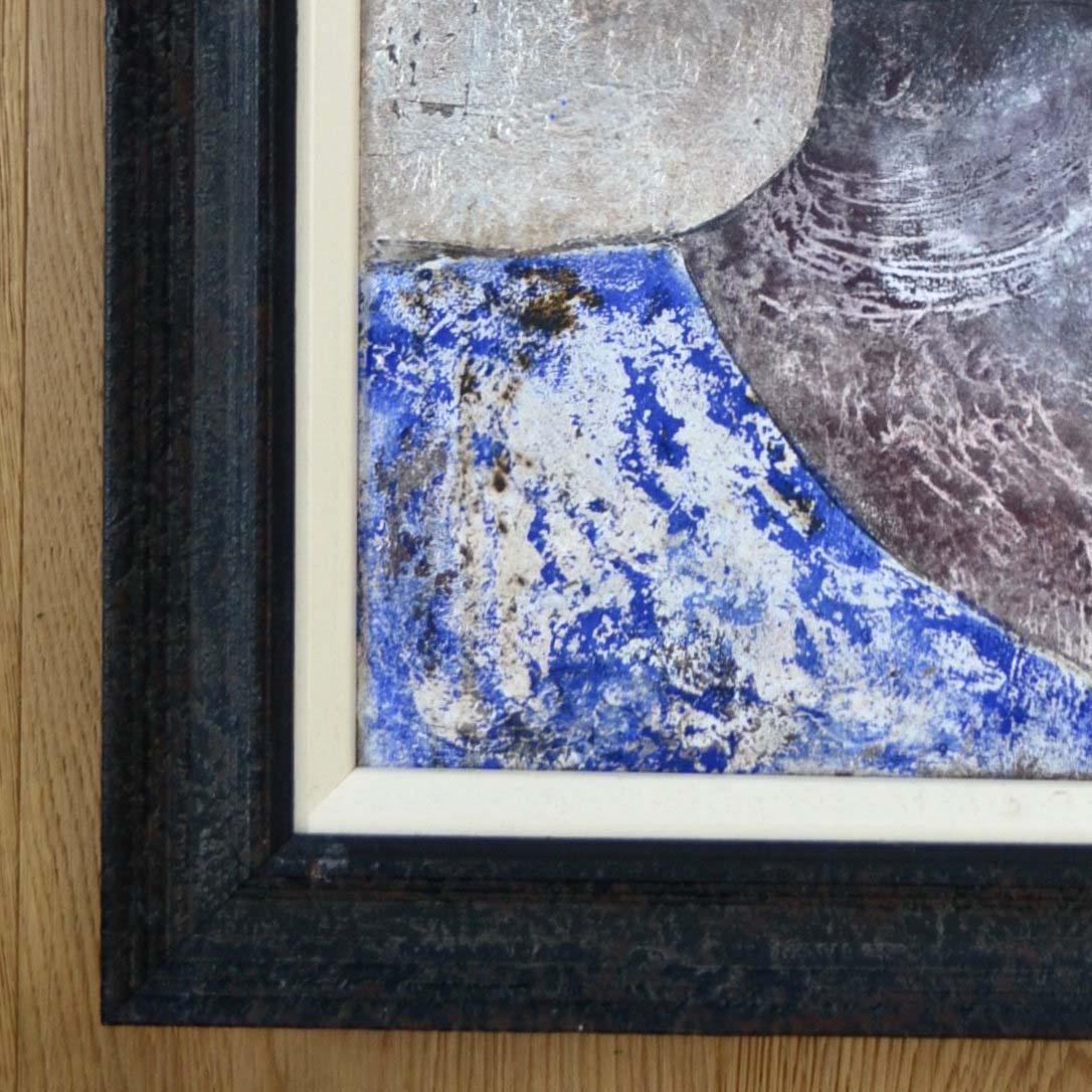 « Saphos Reine de Lesbos » AM Contemporary Figurative Mixed  MédiaPeinture - Argent Figurative Painting par Sax Berlin