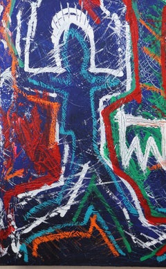 WE WILL NOT BE SiLENCED (The Golden Voice).   Neo Expressionist Painting
