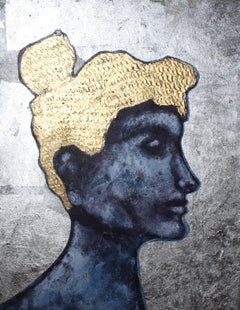 Wisdom Of Woman, Oil Paint with Gold and Silver Leaf