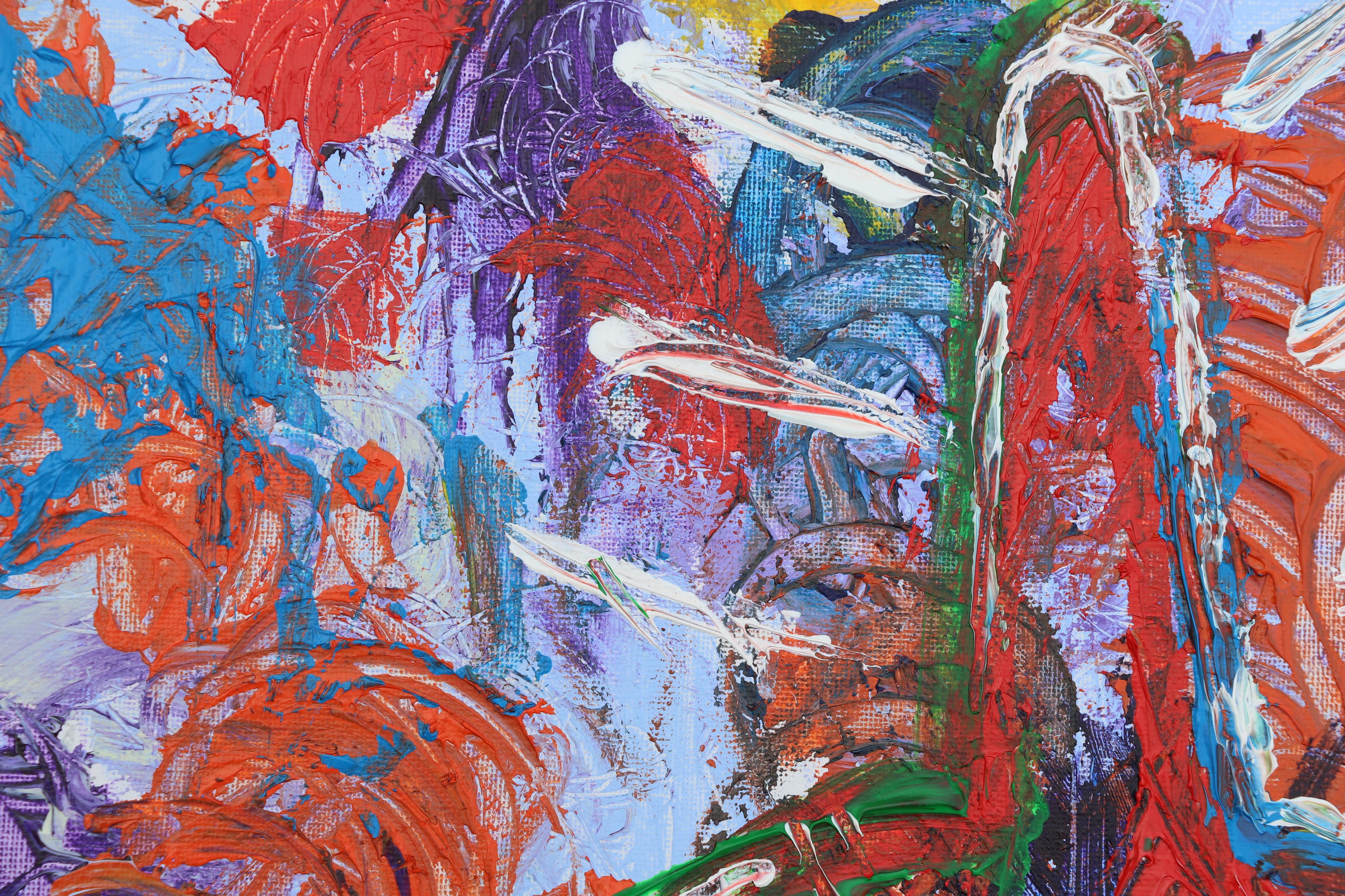 L'uomo selvaggio del 21° secolo. Pittura neo-espressionista contemporanea - Painting di Sax Berlin
