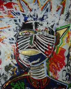 Back to Source : We All from Africa. Contemporary Figurative Oil Painting