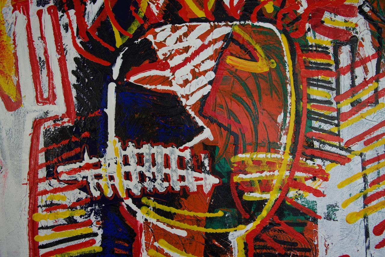 Banksy Working. Time is of the essence. Contemporary Figurative Painting For Sale 1