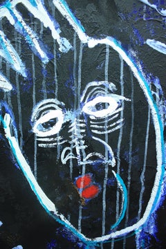 "Basquiat" Zeitgenössische Hommage an Basquiat und Street Art von Sax Berlin