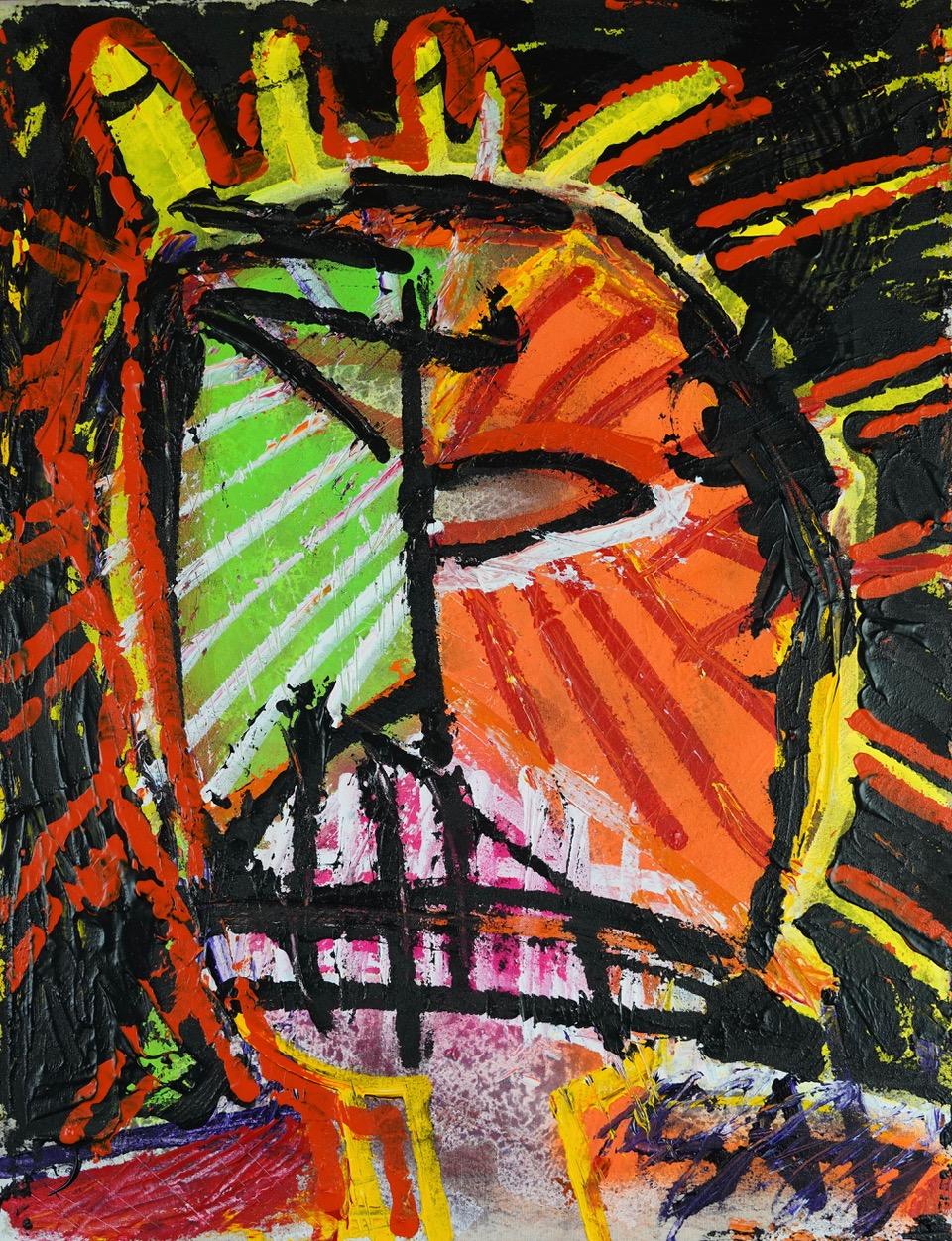 Figurative Painting de Sax Berlin - Bobb13:  Pintura neoexpresionista contemporánea