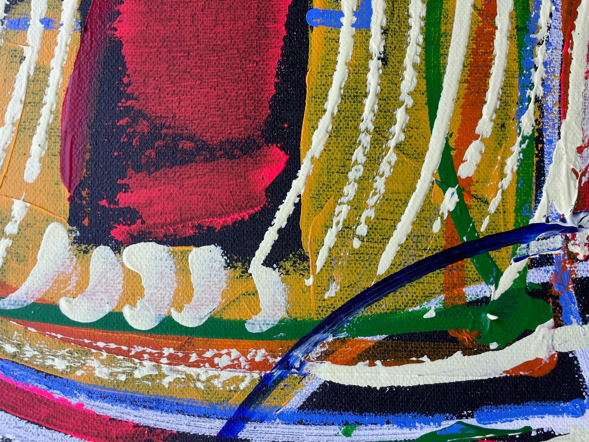 Boutielles St. Emilion Nr. 4 (Neue Wilde), Painting, von Sax Berlin