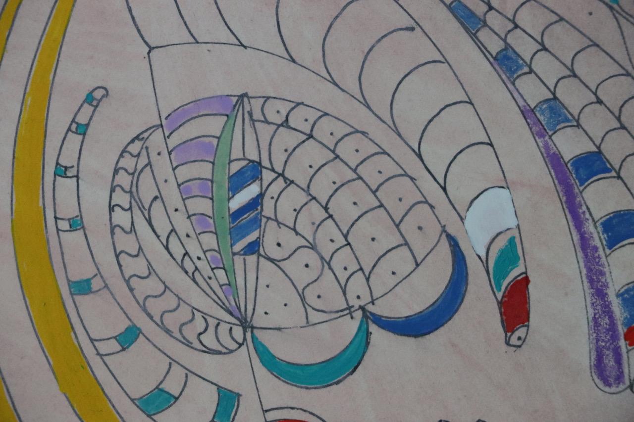Sogno dell'Inca.  Pittura astratta contemporanea - Painting di Sax Berlin
