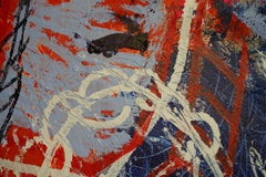 "Flame In The Desert" Large Contemporary Abstract Oil Painting