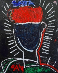 Guardian Angel. 21st Century Sista.  Contemporary Figurative Painting