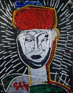 Guardian Angel. 21st Century Sista.  Contemporary Figurative Painting