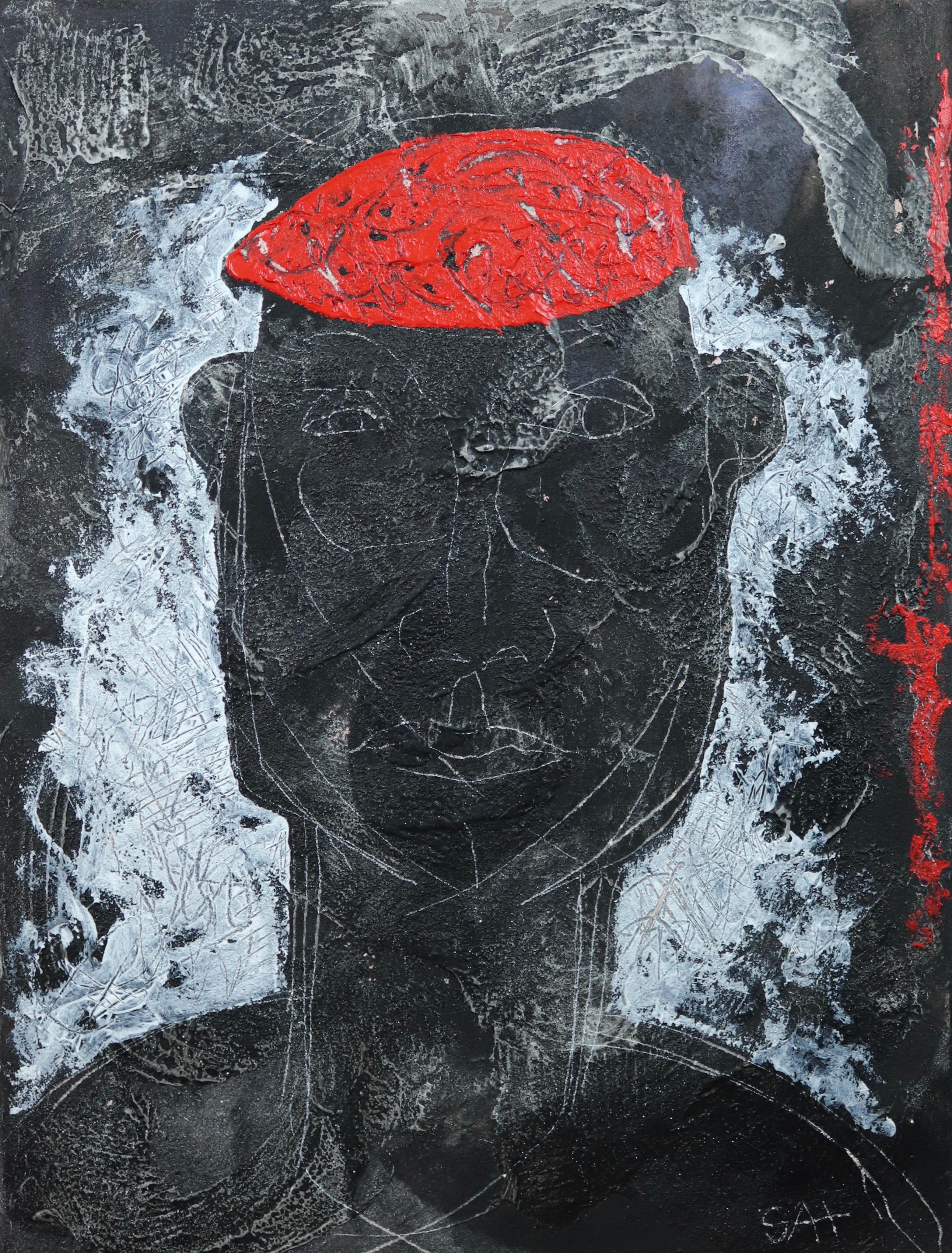 Sax Berlin Figurative Painting - Guardian Angel: Brother
