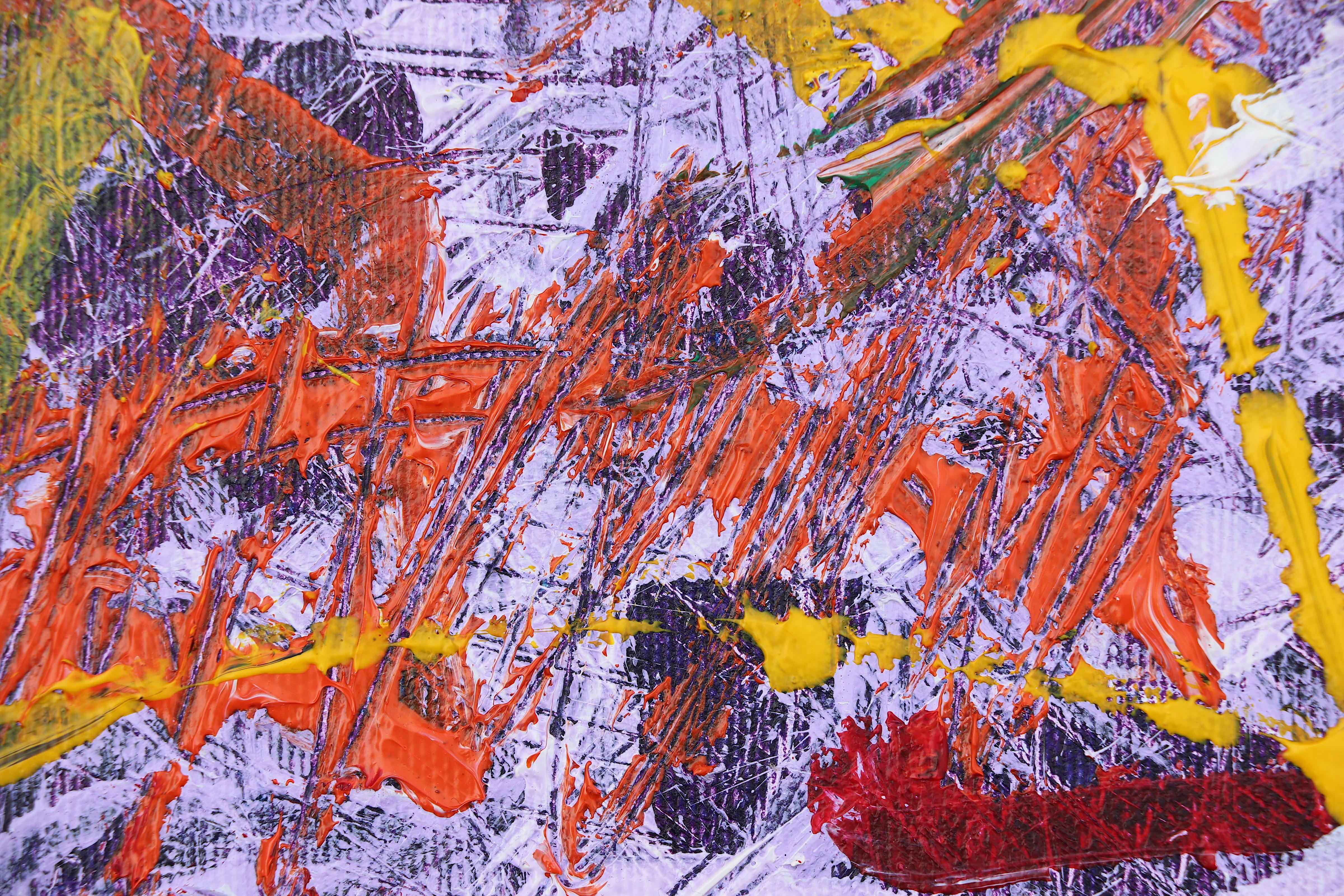 Guardiana Sista. Pintura acrílica neoexpresionista - Figurative Painting Gris de Sax Berlin