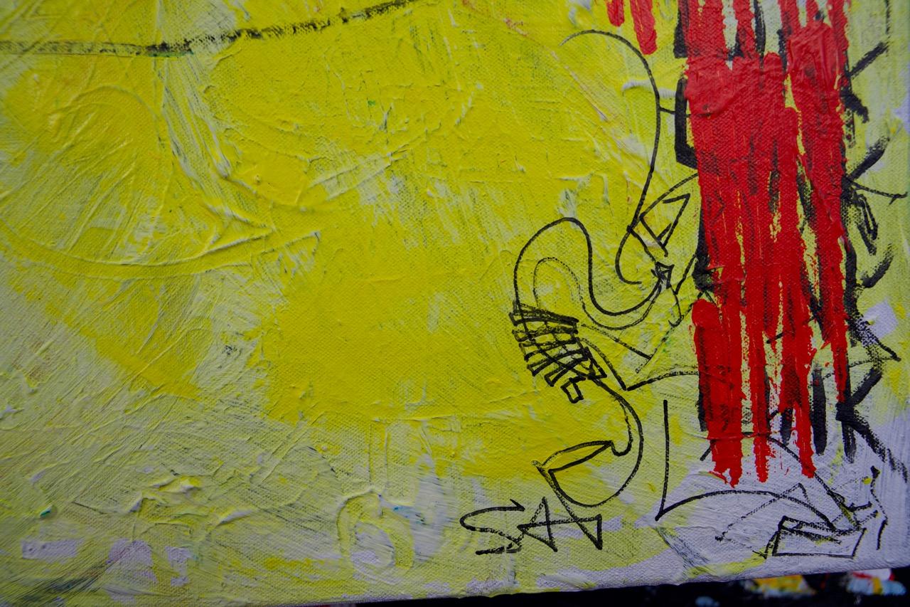 AND Light - Marron Abstract Painting par Sax Berlin