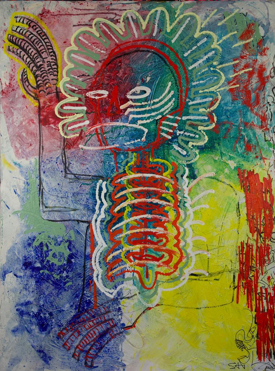 Abstract Painting Sax Berlin - AND Light