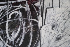 "La heroína mata" Gran pintura al óleo neoexpresionista contemporánea