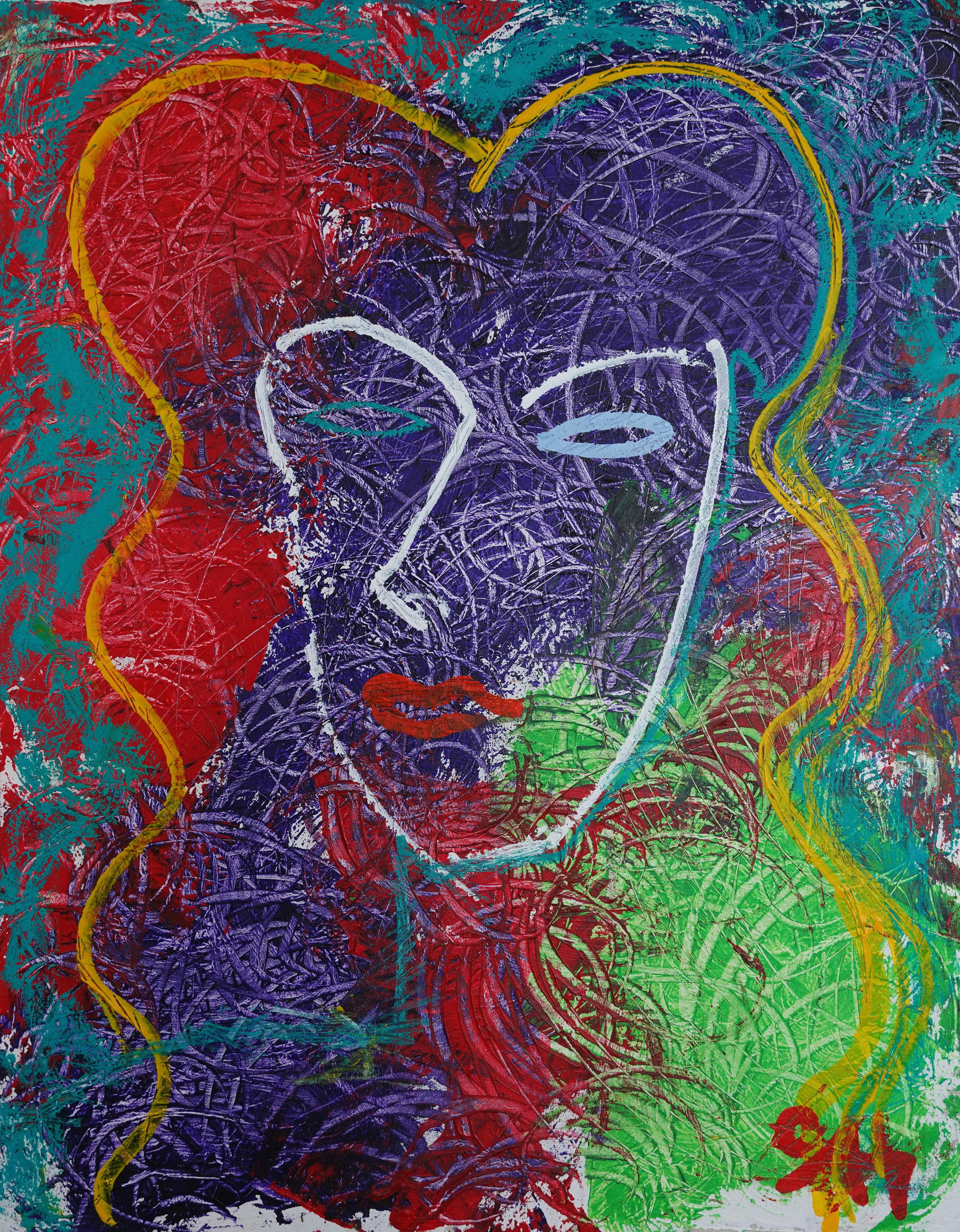 Figurative Painting Sax Berlin - Inspiration. Peinture  l'huile figurative contemporaine