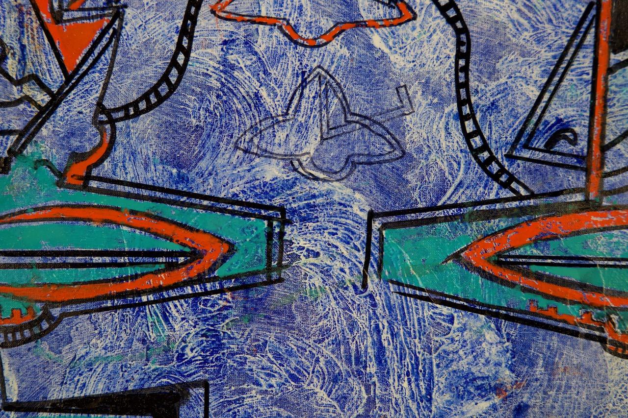 Janus:  Zeitgenössisches figuratives Gemälde – Painting von Sax Berlin