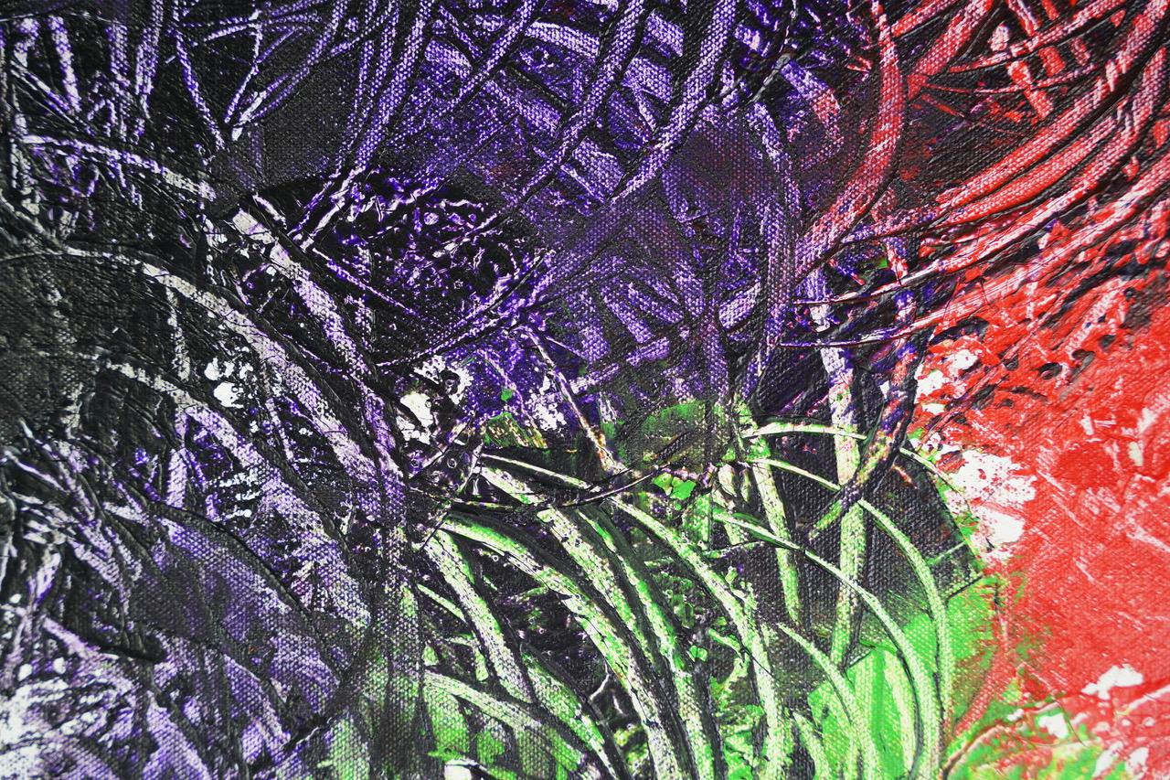 Jardin: dopo Monet.  Pittura ad olio astratta contemporanea in vendita 1