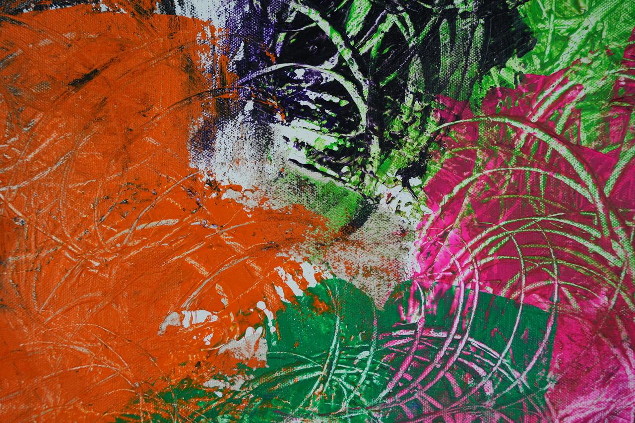 Jardin: dopo Monet.  Pittura ad olio astratta contemporanea in vendita 3