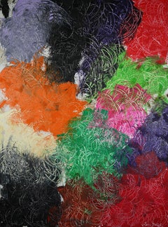 Jardin: dopo Monet. Pittura ad olio astratta contemporanea