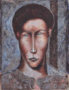 L'apprenti de Michel-Ange : AM Contemporary Peinture à l'huile figurative Sax Berlin