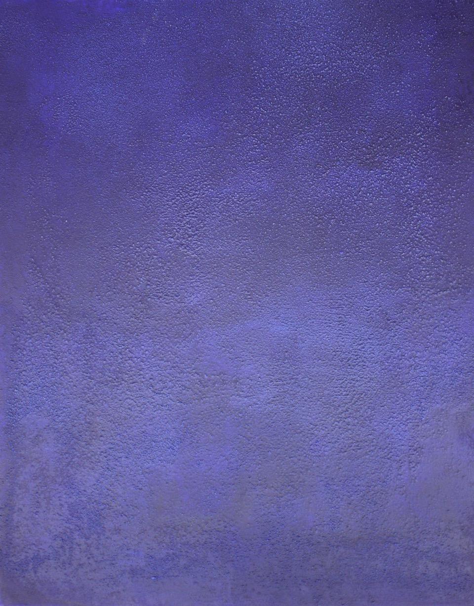 Sax Berlin Abstract Painting - "Monochrome Blue" Contemporary Abstract Oil Painting