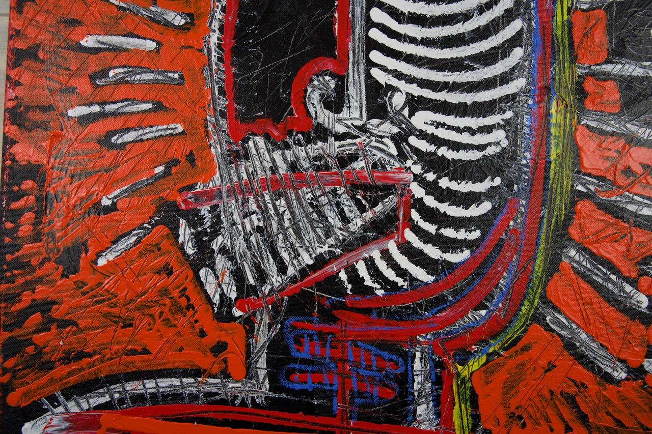 Eine Studie über die Zeit und eine Warnung  Ruf nach Wiedergeburt und Erleuchtung. Berlins neoexpressionistische Renaissance ist ein nachdenkliches Werk, aber auch ein Werk, das Kraft und Hoffnung in dunklen Zeiten bietet.

Öl und Acryl auf