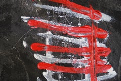 "No King: One Route". Contemporary Neo Expressionist Oil Painting