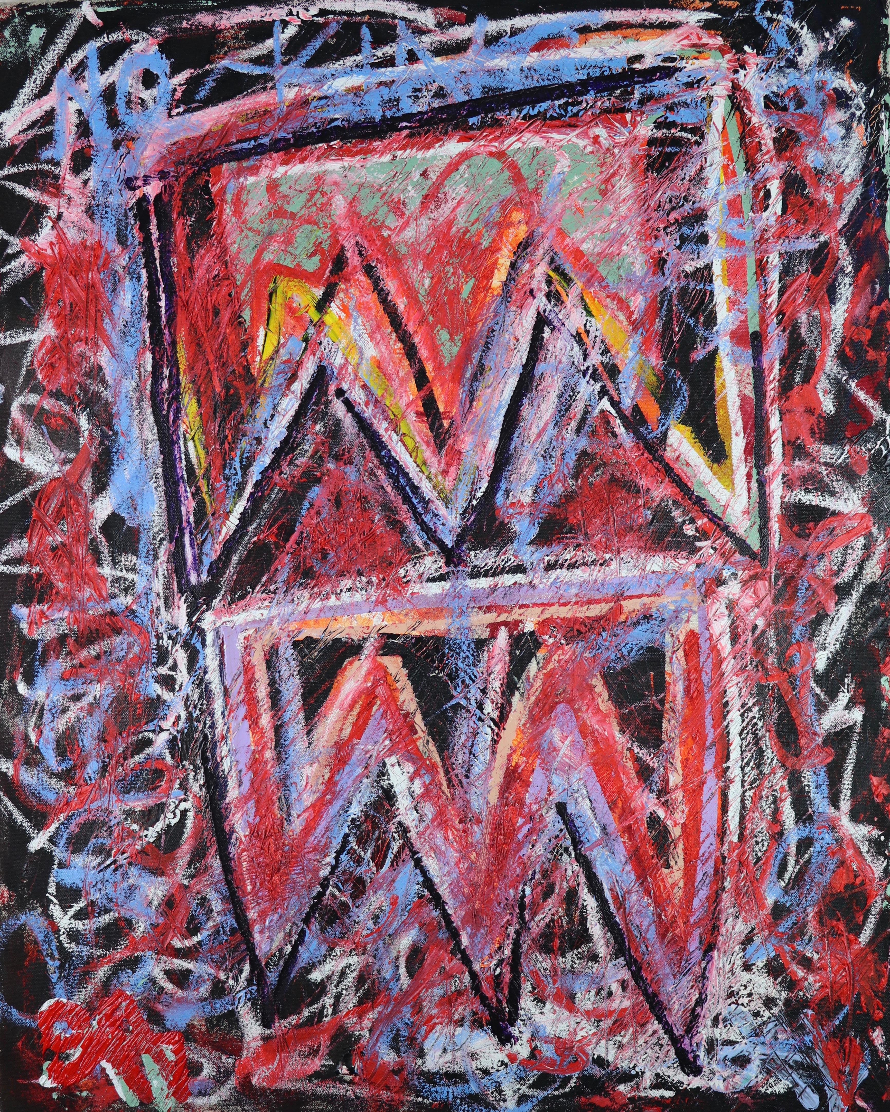 Sax Berlin Figurative Painting - "No King" (Dedicated To George Washington) Contemporary Painting