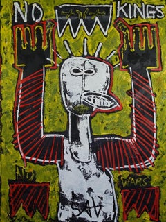 No Kings No War, 2025. Contemporary Figurative Painting