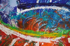 NO KINGS NO WAR:  Large Neo Expressionist Oil Painting