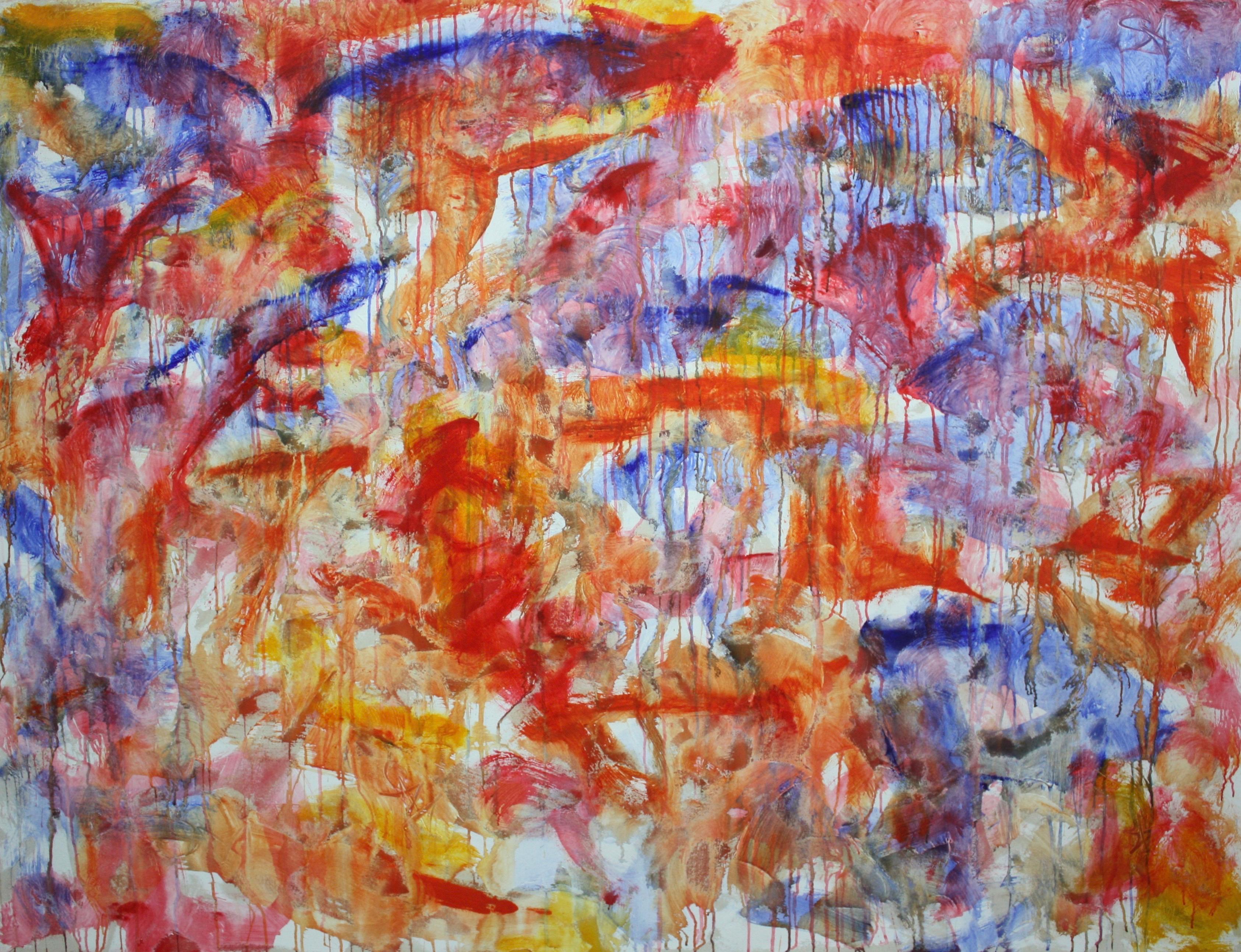 Sax Berlin Abstract Painting - "Odyssey"  Contemporary Abstract Oil Painting