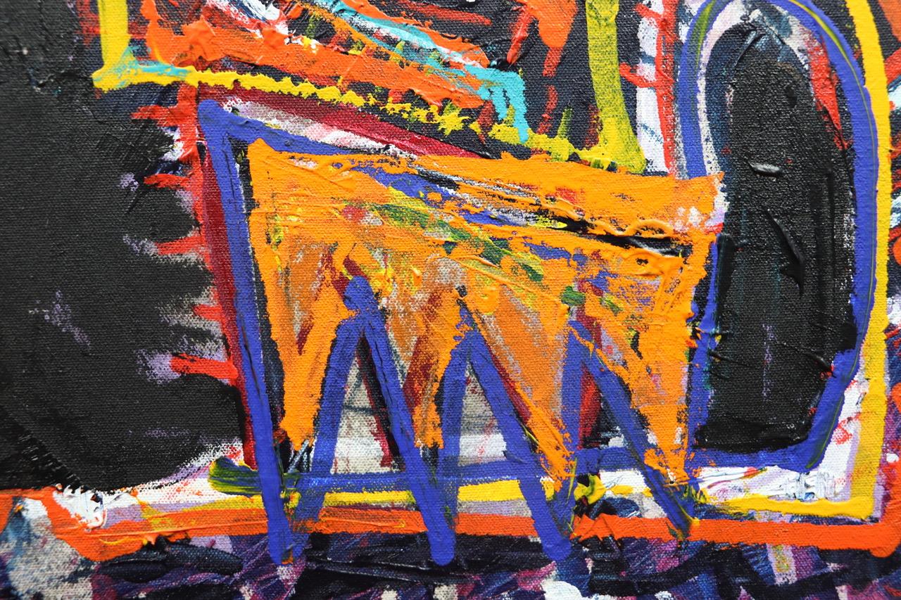 One Route : No Kings.( Wisdom of Washington ). Contemporary Neo Expressionist - Painting by Sax Berlin