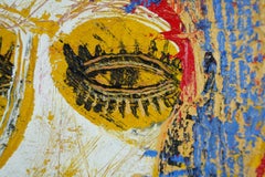 Cuore aperto (Candice O).  Pittura ad olio neo-espressionista contemporanea