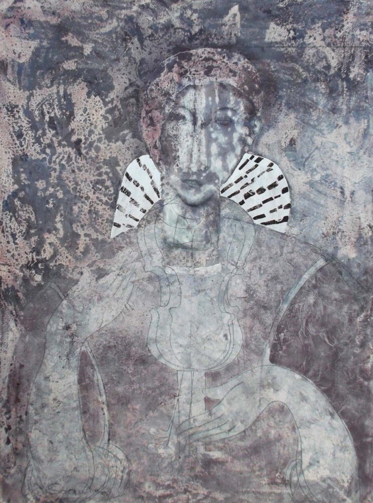 Pizzicato: Contemporary figurative oil painting by Sax Berlin