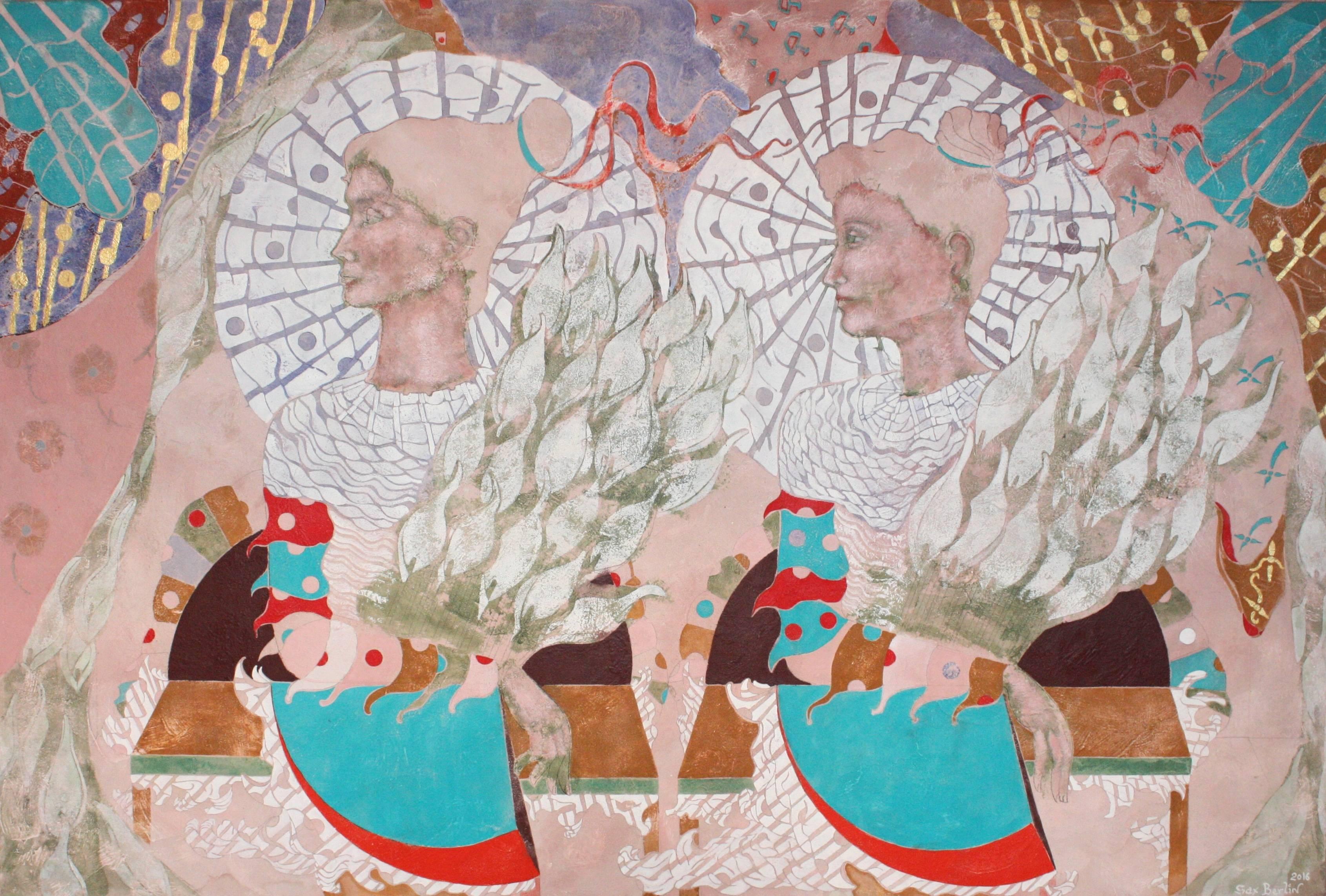 Sacerdotisa de las Flores - Painting de Sax Berlin