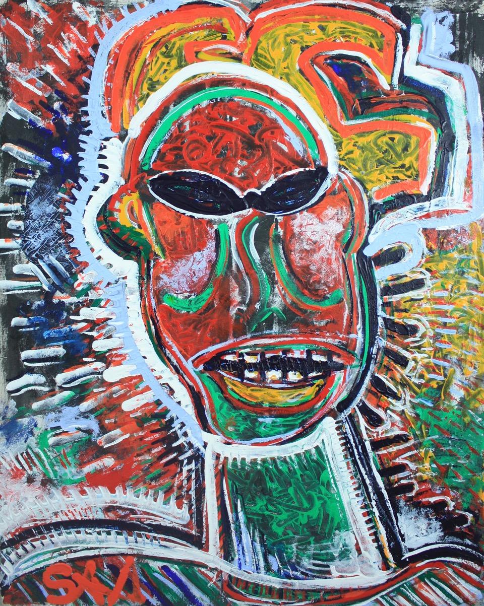 "SAMO In Shades"  Contemporary Homage to Basquiat by Sax Berlin