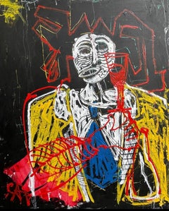 "Sante". Pittura ad olio figurativa contemporanea