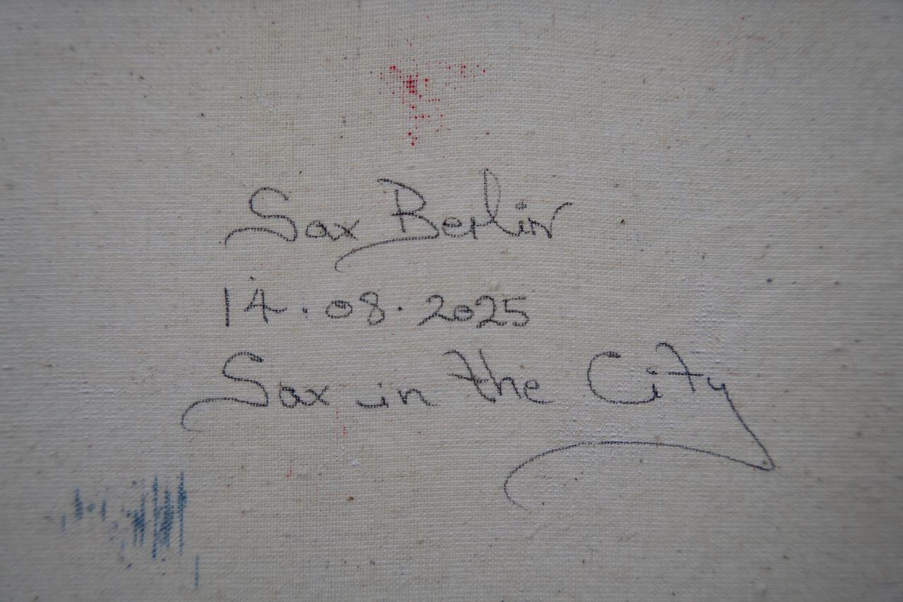 Sax In Der Stadt – Painting von Sax Berlin