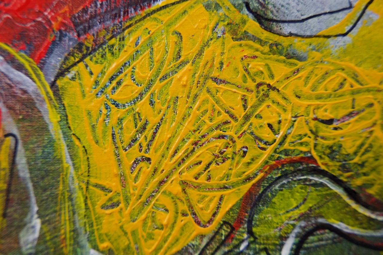 Sax In Der Stadt (Neue Wilde), Painting, von Sax Berlin