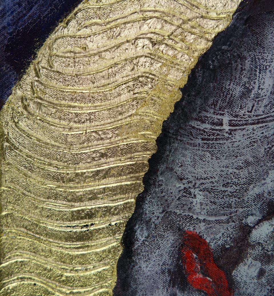 Estrella fugaz III.  Pintura figurativa contemporánea en técnica mixta - Painting Contemporáneo de Sax Berlin