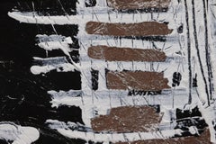 Silver Skull.  Contemporary Neo-Expressionist Painting