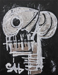 Cráneo de Plata.  Pintura neoexpresionista contemporánea