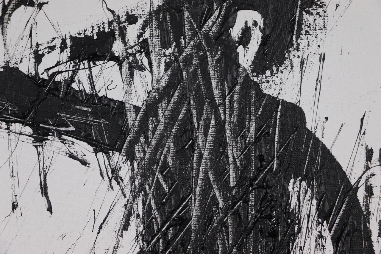 Cráneo. Pintura al óleo neoexpresionista contemporánea - Painting de Sax Berlin