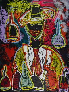 "St Emilion".  Contemporary Figurative Oil Painting
