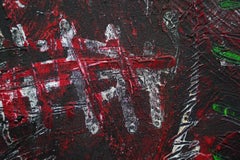 Angel de la rue. (Série de métro) Peinture néo-expressionniste contemporaine