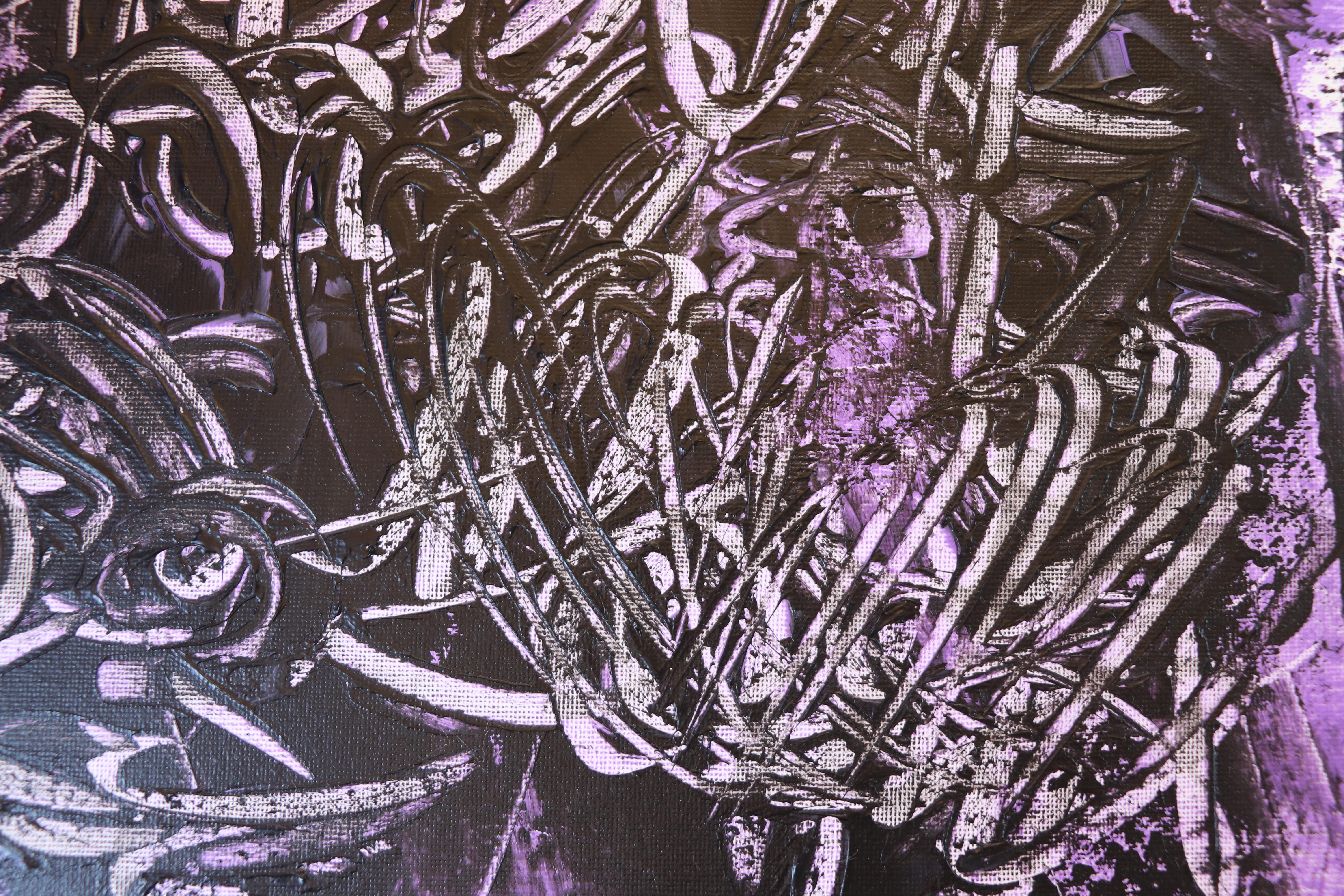 Collezione surrealista numero 9 - Abstract Painting Grigio di Sax Berlin