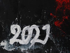 Surrealistischer Minimalismus. Contemporary Neo Expressionist Ölgemälde