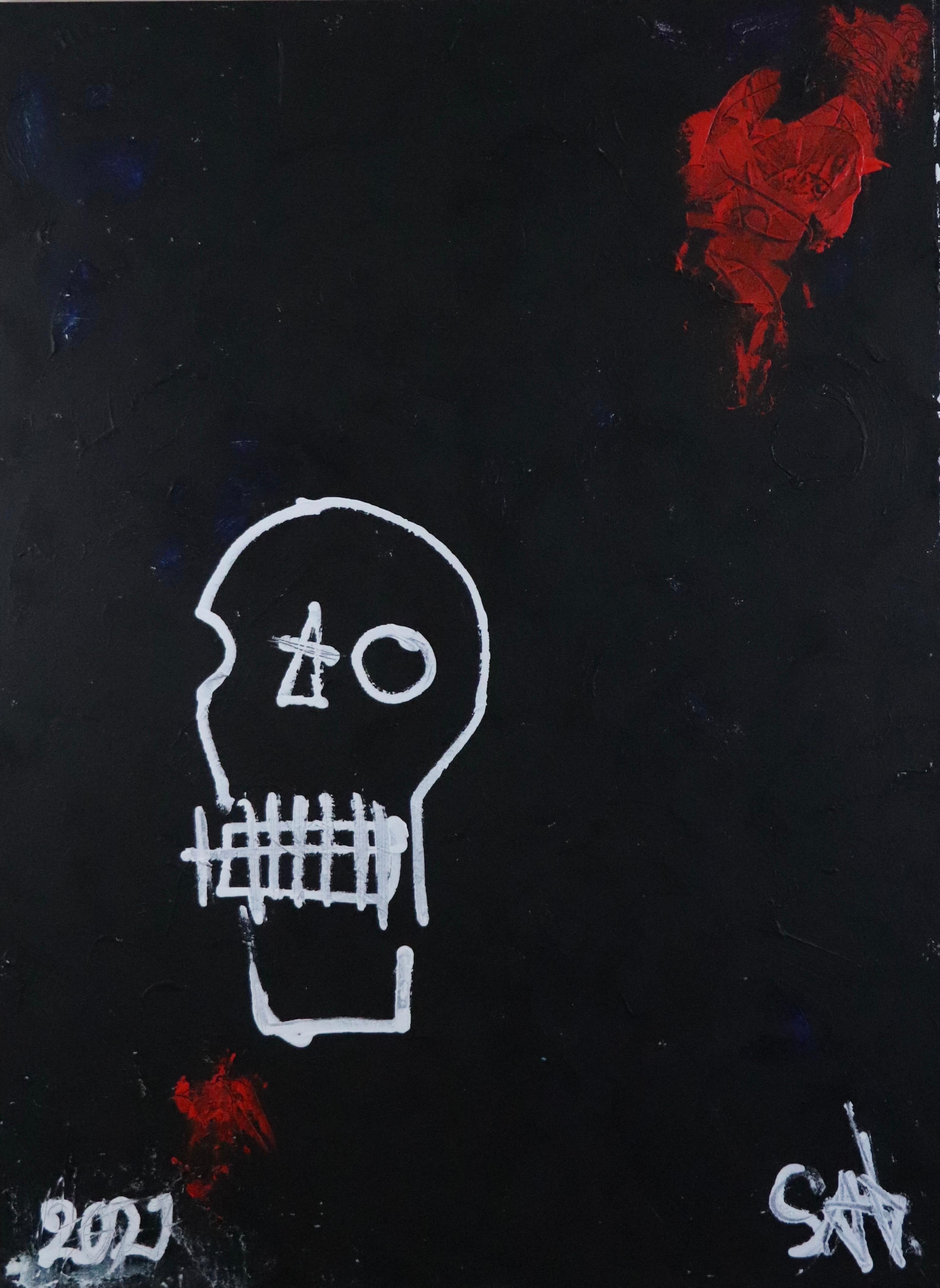 Minimalismo surrealista. Pittura ad olio neo-espressionista contemporanea
