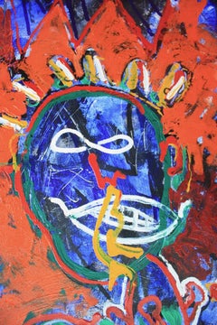 That Kat Coltrane, Neo Expressionist Portrait of John Coltrane by Sax Berlin