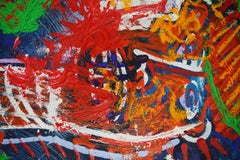 The Down Crown Crew. Neo Expressionist Oil Painting